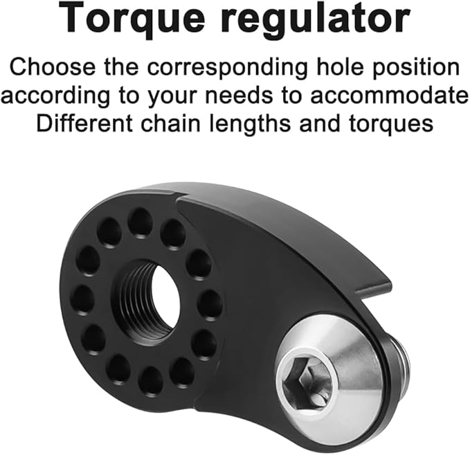 MUQZI Single Speed Chain Tensioner, Upgraded Bike Chain Tension Adjuster Aluminum Alloy Adjustable Bike Chain Tension Idlers Guide for MTB Road Bicycle Single Speed Converter