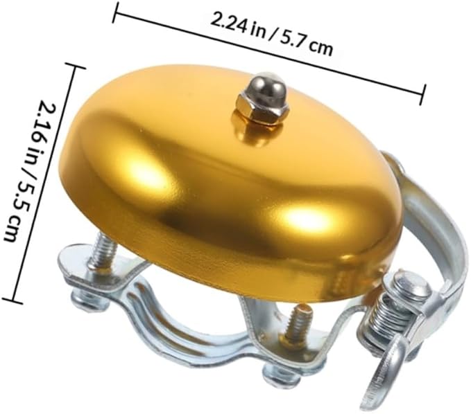 2pcs Aluminum Alloy Mountain Bike Bell Vintage Cycling Bell Loud Sound Bike Accessories and Adults Safe Riding