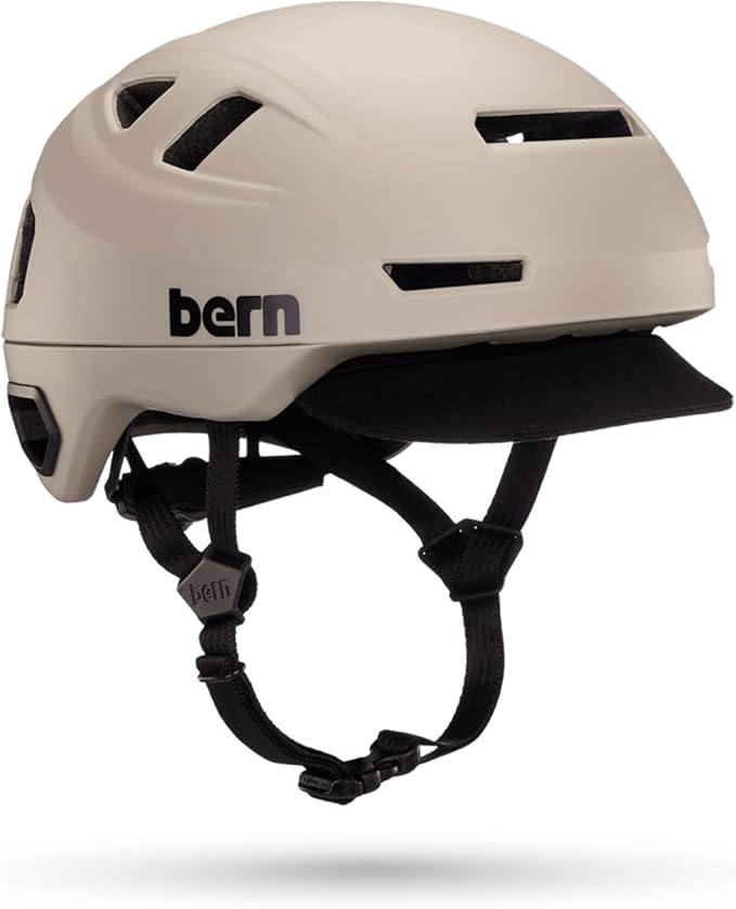 Bern Hudson MIPS Adult Bike Helmet with Rotational Impact Safety, up to 27 MPH│Adjustable│Safety Light Included│For Bikes, E Scooters, E Bikes +│Fully Certified
