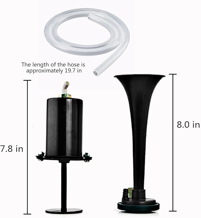 Bike Horn, Metal Classic Air Horns Loud Sounds Bicycle Horn,Bicycle Accessories， for Any Vehicles as Golf Carts, Boats, RV's, Bicycles, Motorcycles