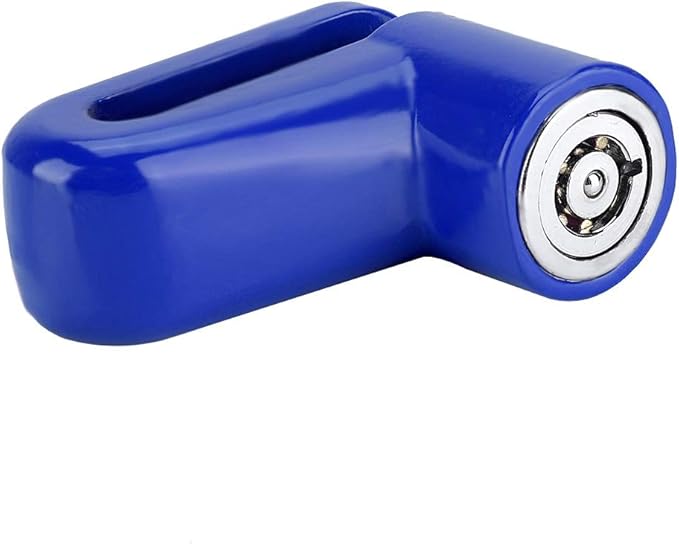Heavy Duty Motorcycle Disc Lock, AntiTheft Pin Brake Wheel Security Lock with Alarm, Durable Bike Protection for Motorcycles & Scooters, Loud 110dB Alarm for Theft (Blue)