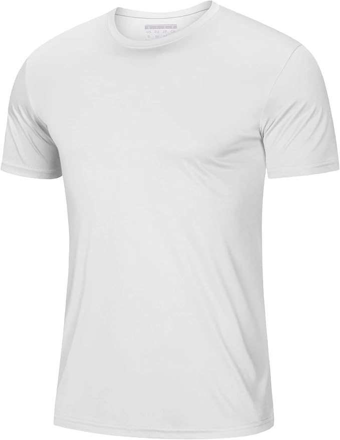 MAGCOMSEN Men's Short Sleeve UPF 50+ T-Shirt Quick Dry Workout Athletic Running Swim Tops Tee Rash Guard Performance Shirts