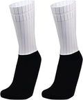 Aero Socks Cycling Aero Socks For Men Anti-Slip Silicone Aero White Line Cycling Sports Running Socks 6-11