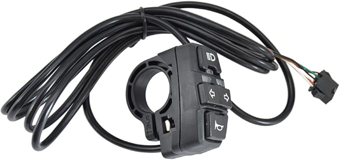 Bike Headlight-Taillight Combinations -24V to 48V E-Bike Headlight Turn Signal Rear Light with Switch,Front Rear Warning Lights Kit for Electric Bike Scooter