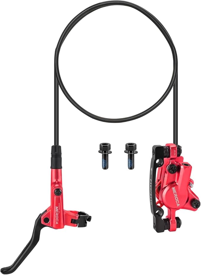 MEROCA M800 Mountain Bike Hydraulic Disc Brakes Hydraulic Bike Brakes Front 800mm and Rear 1400mm with PM Adapter for 160mm Rotor