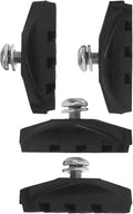 BESPORTBLE Road Bike Brake Pads Set 4pcs (2 Pairs) Black Rubber C-Brake Blocks Bicycle Brake Pads for Carbon Rims and Road Cycling Maintenance