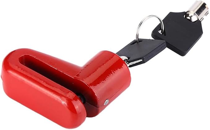 Bike Disc Brake Lock, Motorcycle Wheel Lock Brake Lock Security Brake Padlock Anti Theft Waterproof for Adult Mountain Road Motorbike Scooter Sportbike Racing Cycling with Mounting Bracket Two Keys