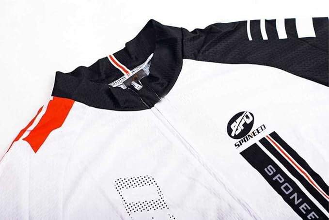 sponeed Men's Bicycle Shirts Long Sleeve Biker Jerseys Full Zipper Winter Cycling Gear Breathable