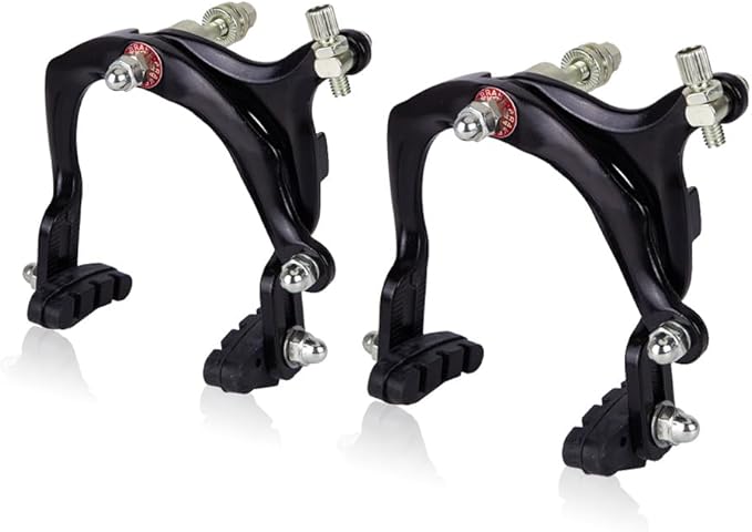 Mimoke 2 Pairs of C-Brake Brake Arm Bicycle Rim Brake Sets Front and Rear V-Brake with 70mm Pads Long Arm 110mm Aluminum Alloy