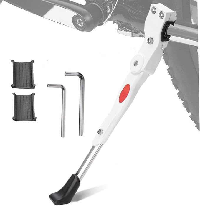 Adjustable Bicycle Kickstand, Bike Side Support Kick Stand for 22 24 26 Inch Mountain Bike and 700 Road Bike