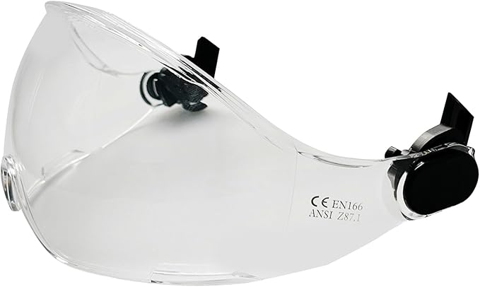 Safety Hard Hat Visor - ANSI Z87 Face Protection, Replacement Hard Hat Visor Attachment for Construction Helmets, Eye Protector, Universal Hard Hat Accessories