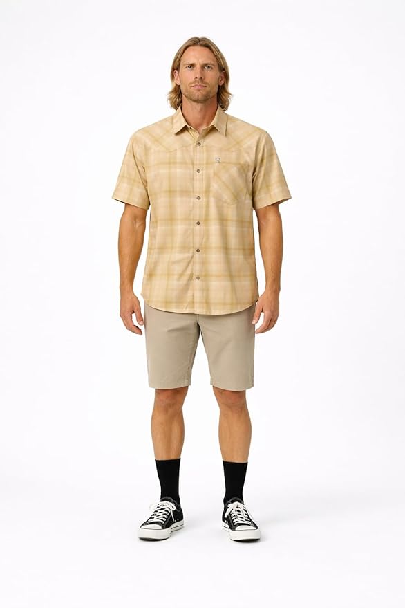 Club Ride Apparel New West Cycling Shirt - Men's Short Sleeve Cycling Jersey - Sport Fit Snap Down Top - 50 UPF Riding Shirt