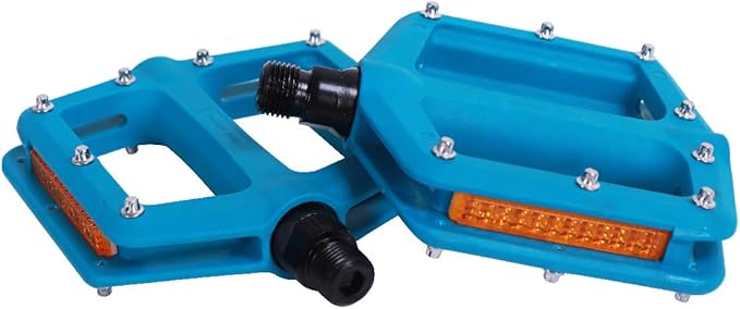 DRBIKE Mountain Bike Pedals MTB Pedals 9/16" Sealed Bearing Lightweight Nylon Bicycle Flat Platform Pedals for MTB BMX Road Bike Kids Bike Replacement Pedal