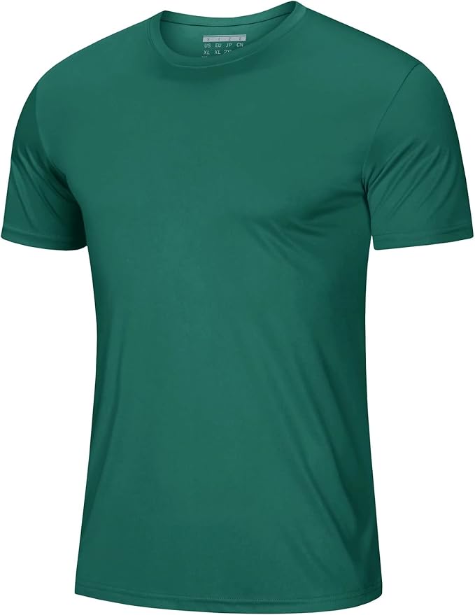 MAGCOMSEN Men's Short Sleeve UPF 50+ T-Shirt Quick Dry Workout Athletic Running Swim Tops Tee Rash Guard Performance Shirts