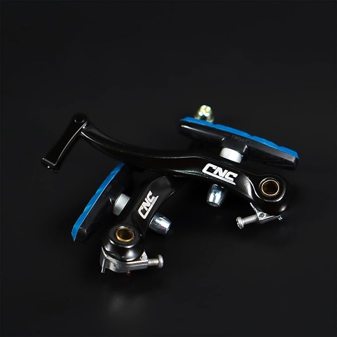 CNC V Brake Set, Bicycle Linear Pull V Brakes for Front/Rear Wheel, Long Arm 110mm, Black …