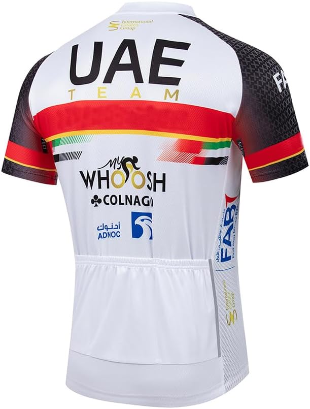 Men's Cycling Bike Jersey Short Sleeve Biking Shirt with 3 Rear Pockets + Zipper Pocket Breathable Quick Dry Bicycle Jersey