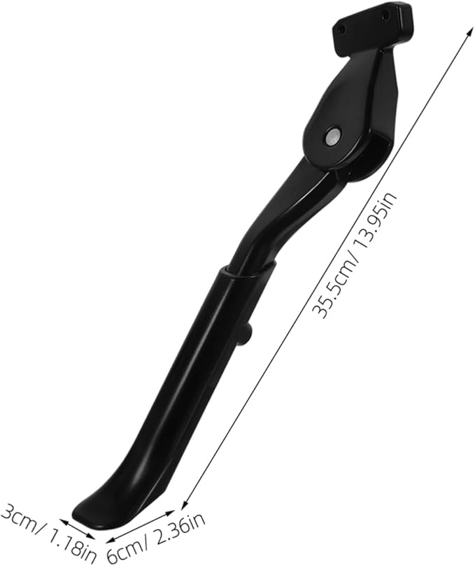 Toyvian Adjustable Bike Kickstand Aluminum Alloy Side Support for Mountain and Road Bikes Suitable for Adult Bicycles Easy Installation Sturdy Foot Brace