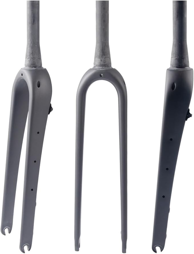 700C Carbon Fiber Rigid Fork Gravel Road Bikes Fork Disc Brake Front Fork 1-1/8" Straight/Tapered Tube QR 9 * 100mm Bike Front Forks