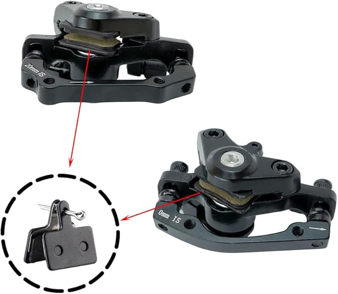 1 Pair Bike Mechanical Disc Brake,Universal Front and Rear Mechanical Disc Brake Calipers for Mountain Bikes,Folding Bikes,Road Bikes