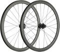SUPERTEAM Carbon Fiber Disc Brake Wheelset 700c Road Wheel 25mm Width UD Matt 30/40/45/55mm (40mm, CX3 Hub Center Lock 12 * 100-12 * 142mm Thrux Axle)