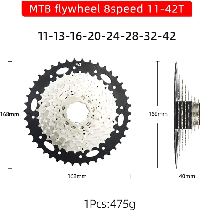 CYSKY 8/9/10/11/12-Speed Cassette 11-25T/28T/32T/34T/36T/40T/42T/46T/50T/52T Bike Sprocket Freewheel Compatible with Shimano, Sram HG Hub, Fit for Mountain Bike, Road Bike, MTB Cassette