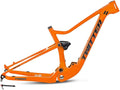 Mountain Bike Frame Carbon Fiber Trail Bike Frame 27.5/29er 15''/17''/19'' Suspension Frame Travel 120mm Boost Thru Axle 12x148mm Disc Brake XC/AM/DH(Orange,27.5 * 17'')