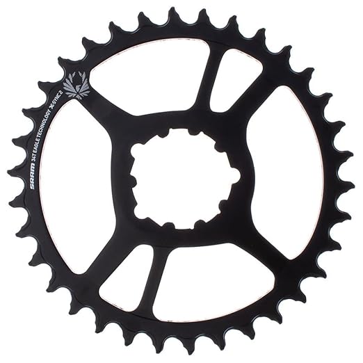 SRAM X-Sync 2 Eagle 34T Steel Chainring - 10/11/12-Speed Direct Mount 3-Bolt, Durable, Enhance Retention & Pedaling Efficiency for 1x MTB & Gravel Drivetrains