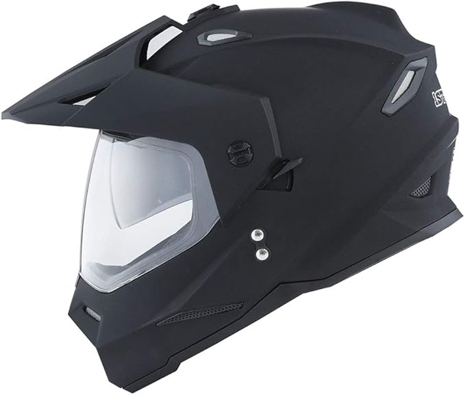 1Storm Dual Sport Motorcycle Motocross Off Road Full Face Helmet Dual Visor: HF802