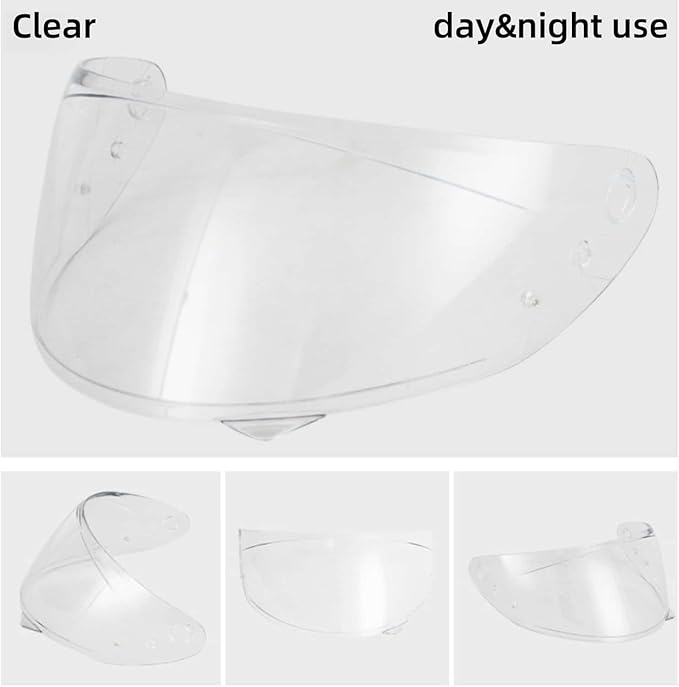 HJ-34P Visor Shield Replacement,HJC C10 Motorcycle Helmet Visor Compatible with HJ-34P HJC C10 UV Protection (Clear)