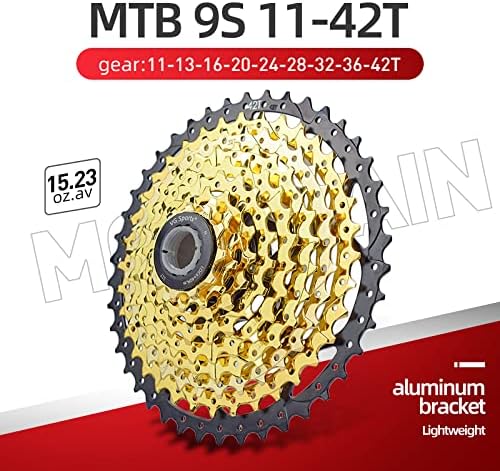 VG SPORTS 8/9/10/11/12 Speed Ultra-Light Bike Cassette for Mountain Bike 11-40T/11-42T/11-46T/11-50T/11-52T MTB Cassette Lightweight Aluminum Bracket Cassette