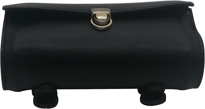 WUYAN Bike Handlebar Leather Bags Under Seat Retro Classical Mountain MTB Road Bike Leather Bag for Cell Phone， Saddle Tail Rear Pouch Seat Storage Cycling Case Carry Accessories