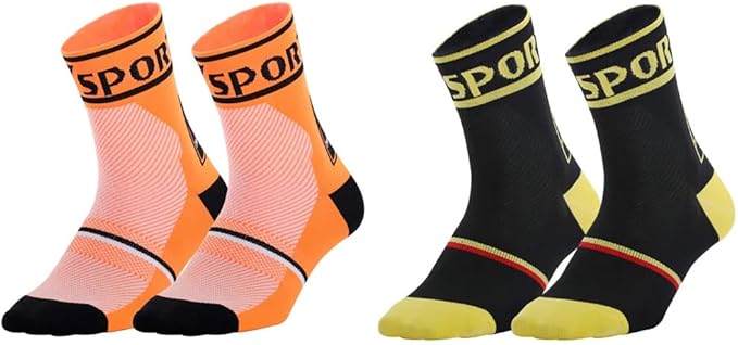 Cycling Socks Pro Mens Womens Riding Socks Bicycle Bike Sport Ankle Athletic Socks XC MTB BMX Black White Pink Blue Green