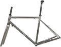 44cm 47cm 50cm 53cm 56cm Bike Frameset 700C Road Bike Frame Chrome-Molybdenum Steel C/Rim Brake Frame with Carbon Fork F100mm R130mm QR BSA BB68mm(Gray A,53cm)