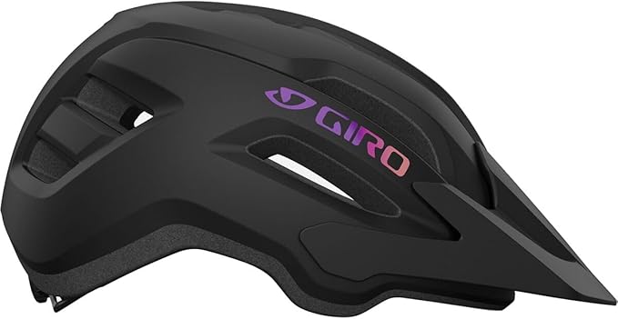 Giro Fixture II MIPS Mountain Bike Helmet for Men, Women, Kids, and Adults – Matte Black/Purple Gradient Logo, Universal Women (50-57 cm)