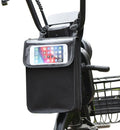Electric Scooter Bag Storage Pouch Handlebar Attachement Large Capacity with Waterproof Phone Holder Pocket Front Hanging Bags Organizer for Bike Handle Bar eBike Motorcycle Bicycle Escooter