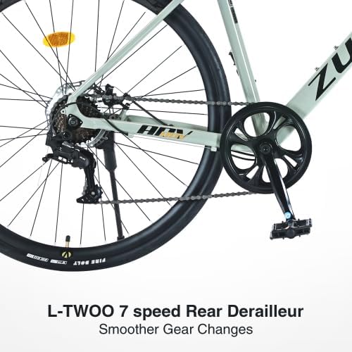 700C Road Bike,7 Speed Road Bike, for Men Women,Aluminum Alloy Frame