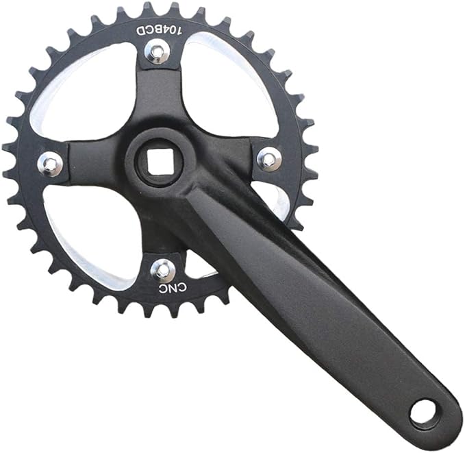 MTB Crank Arm Set 104 BCD Square Taper Mountain Bike Crankset 152mm 165mm 170mm