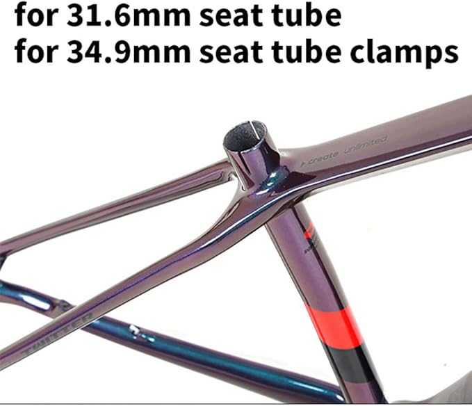 Carbon Fiber Bike Frame 27.5/29er Hardtail Mountain Bike Frame 15''/17''/19'' Disc Brake Thru Axle 12x148mm Boost Frame XC Internal Routing(Red,29 * 19'')