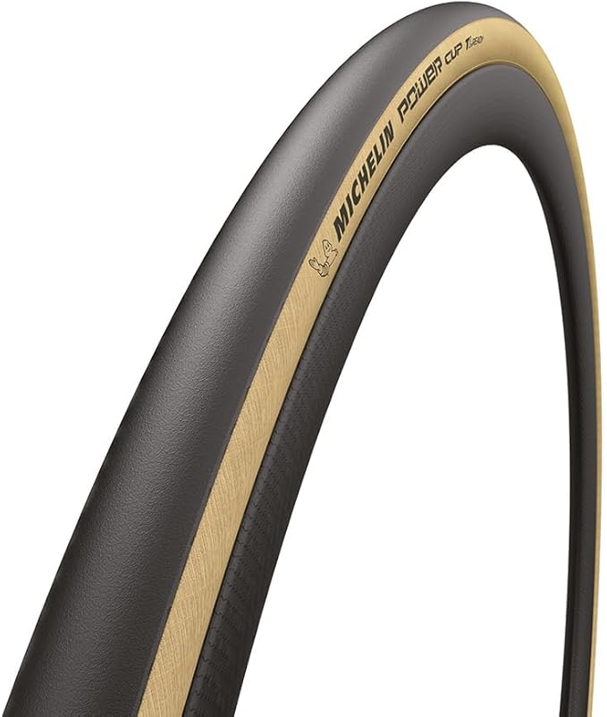 Michelin Power Cup TLR Road Tires – Tubeless-Ready, Gum-X & X-Race Technologies for Racing & Training, 700c, Folding Bead, Lightweight