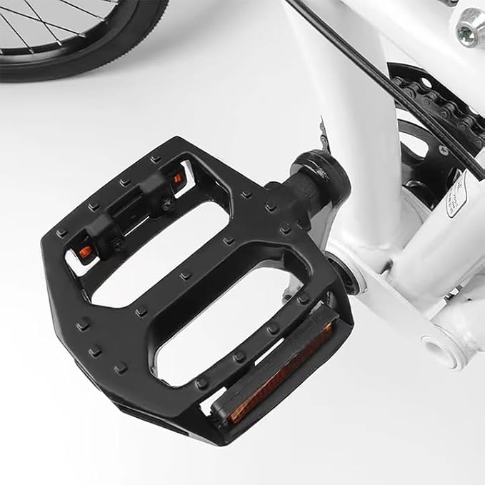 Aluminum Bicycle Pedals, Lightweight Non-Slip, 9/16 Inch, Fits Most Adult Bikes & MTB