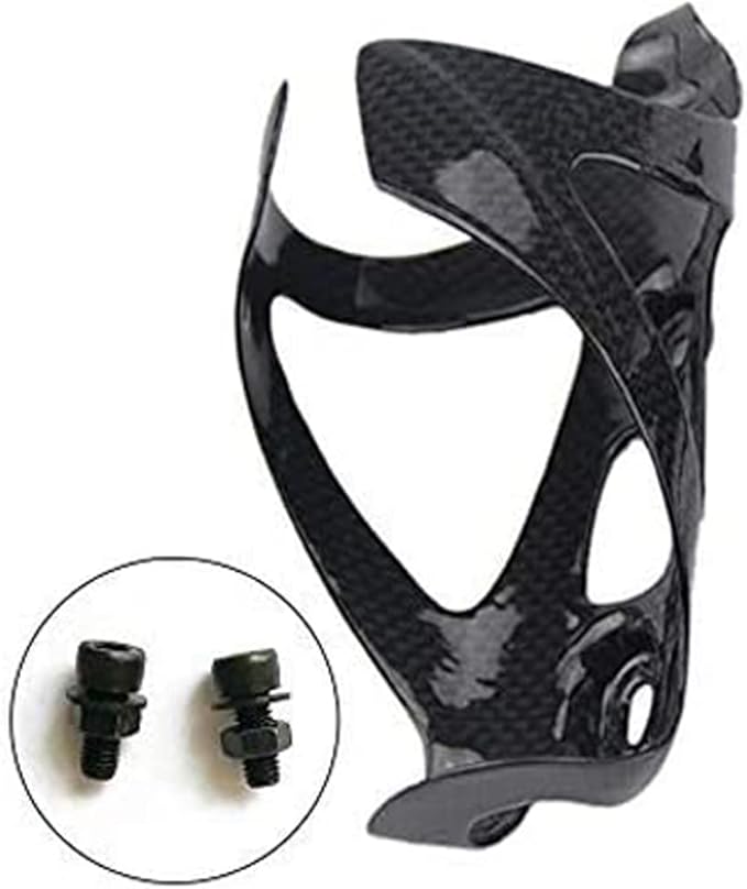 [US Stock] RXL SL Full Carbon Fiber Water Cup Cage Carbon MTB Road Bike Bicycle Water Bottle Holder Super Light 3K Gloss 20g Black White