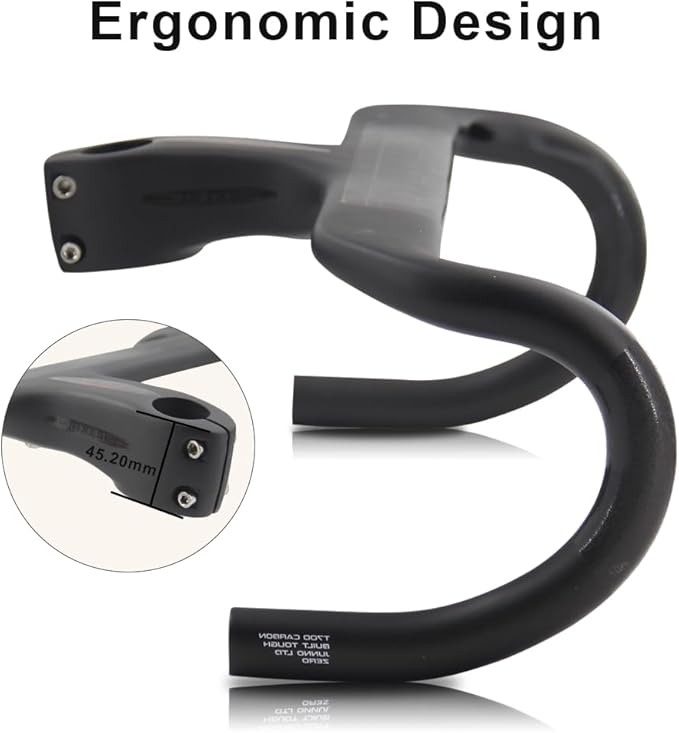 RXL SL integrated handlebar road bike integrated carbon handlebar barstem carbon road handle bars 40cm handle bar 1-1/8"(28.6mm) for road bike drop bars 40cm ud matte 400-110