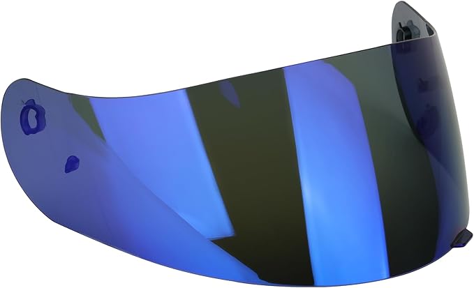 LKV HJ-09 Visor Replacement Face Shield Motorcycle Helmet Visor Anti-Scratch for CL-15 CL-16 CL-17 CL-SP CS-R1 CS-R2 CS-R3 FS-10 FS-15 IS-16 (Dark Tea Blue)