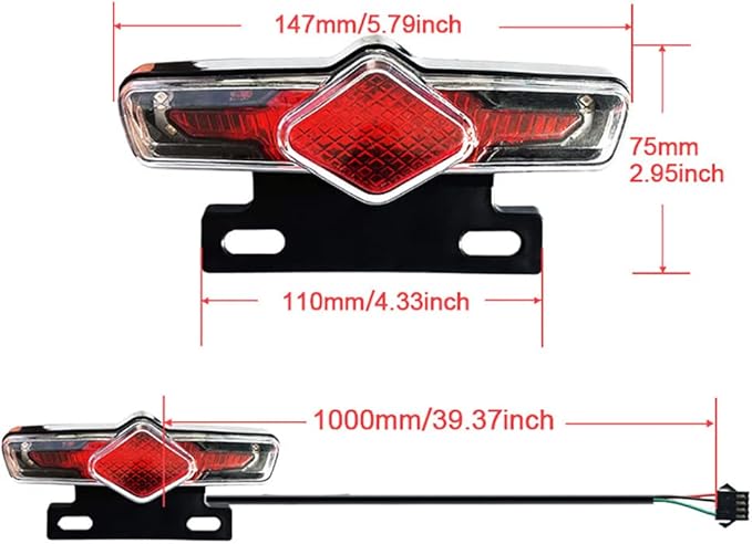 XBERSTAR 3 in 1 Bicycle Lithium-ion Conversion Accessories ebike ebike Light kit Headlight Tail Light Horn DK336 E-Bike Light Sets LCD Display (Light Sets)