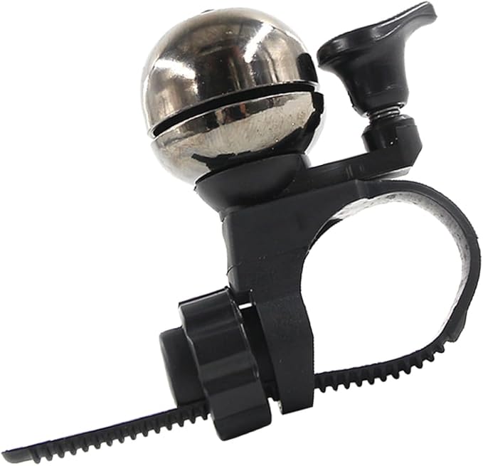 IMIKEYA Vintage Bike Bell and Scooter, Silver Removable Handlebar Ring Bell, Loud Crisp Sound Bicycle Accessory for Mountain and Road Bikes