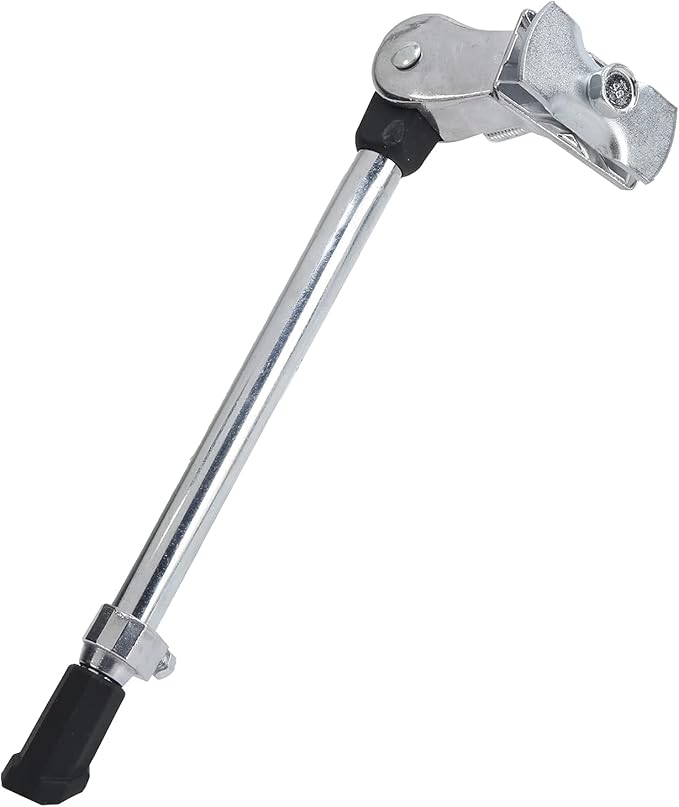 Kickstand, Aluminum Alloy Center Mount Kickstand for 24-27 Inch Mountain Road Bikes (Silver)