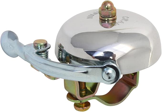 Crane Bike Bell, Suzu Bicycle Bell, Made in Japan for City Bikes, Cruisers, Road Bikes or MTB, Fits Bars diameters 22.2 to 26.0mm