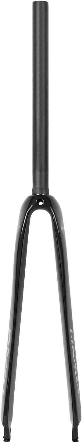 Bicycle Fork, 25.4mm Ultralight Full Carbon Fiber Road Bicycle Fork 700C Cycling Fixed Gear Bike Fork Fixie Bike Front Fork 25.4mm