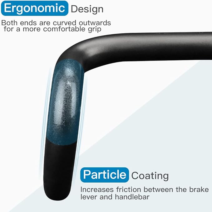 Alfa Pasca 31.8 carbon road bike aero handlebars UD matte racing bike handlebar drop lightweight bicycle handlebar for road bike 440mm