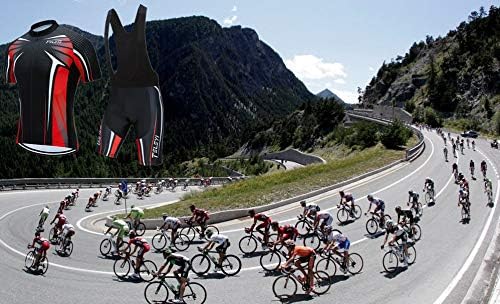 Men's Cycling Jersey Set, Summer Mountain Bike Clothing Short Sleeved Riding Jerseys